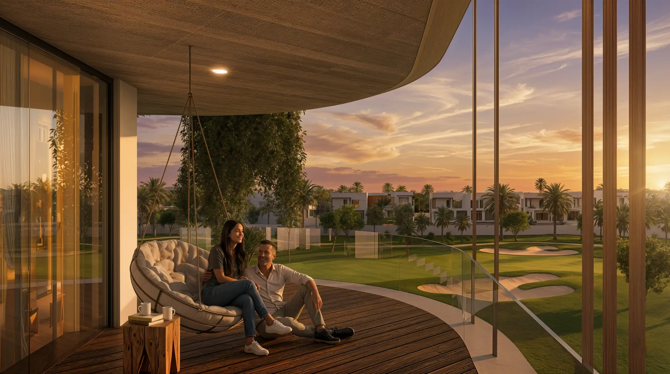 نمای پروژه Golf Hills در مسقط هیلز